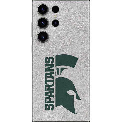 Michigan State University Spartans Half Logo Galaxy Skins